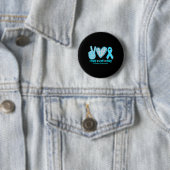 Peace Liebe Heilung Diabetes Awareness Geschenk Button (Beispiel)