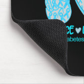Peace Liebe Heilung Diabetes Awareness Geschenk Mousepad (Ecke)