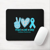 Peace Liebe Heilung Diabetes Awareness Geschenk Mousepad (Mit Mouse)