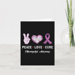 Peace Liebe Heilung Fibromyalgie Bewusstsein Männe Karte