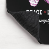 Peace Liebe Heilung Fibromyalgie Bewusstsein Männe Mousepad (Ecke)