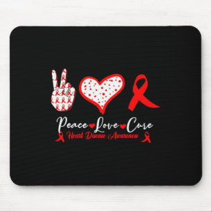 Peace Liebe Heilung Herzkrankheiten Bewusstsein Ro Mousepad