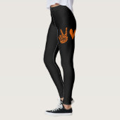 Peace Liebe Heilung Leukämie Bewusstsein Leggings (Links)