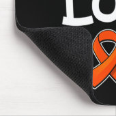 Peace Liebe Heilung Orange Ribbon Leukämie Bewusst Mousepad (Ecke)