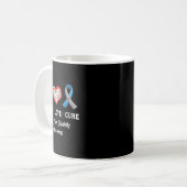 Peace Liebe Heilung Typ 1 Diabetes Bewusstsein Män Kaffeetasse (Vorderseite Links)