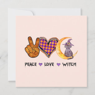 Peace Liebe Hexe - Halloween-Design