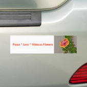 Peace Liebe Hibiskus Blume Autoaufkleber (Auf Auto)