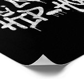 Peace Liebe Hip Hop Dancing 1 Poster (Ecke)