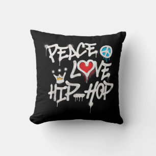 Peace Liebe Hip Hop Dancing Kissen