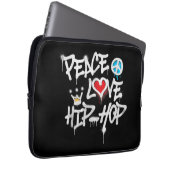 Peace Liebe Hip Hop Dancing Laptopschutzhülle (Vorne Rechts)
