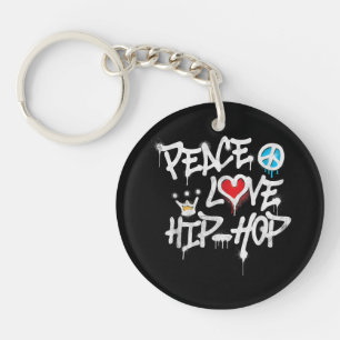 Peace Liebe Hip Hop Dancing Schlüsselanhänger
