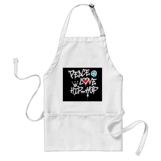 Peace Liebe Hip Hop Dancing Schürze (Vorne)