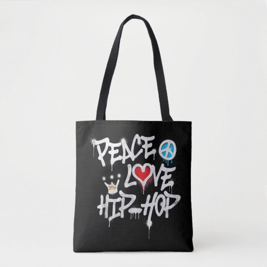 Peace Liebe Hip Hop Dancing Tasche (Vorderseite)