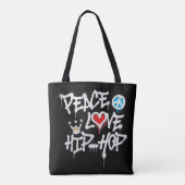 Peace Liebe Hip Hop Dancing Tasche (Rückseite)
