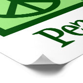 Peace Liebe Hip Hop Poster (Ecke)