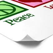 Peace Liebe Hip Hop Poster (Ecke)