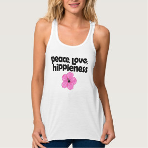 Peace Liebe HiPieness Pink Hibisken Tank Top