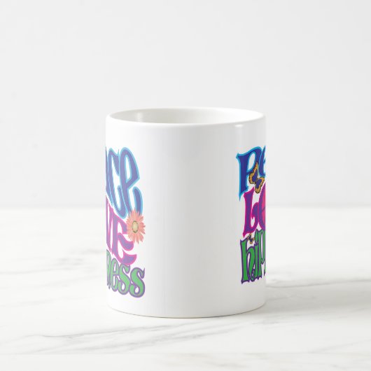 Peace Liebe Hippieness 11oz Kaffeetasse (Mittel)