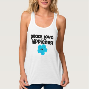 Peace Liebe HiPPieness Blue Hibisken Tank Top