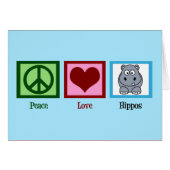 Peace Liebe Hippos (Vorderseite (Horizontal))