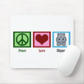Peace Liebe Hippos Mousepad (Mit Mouse)