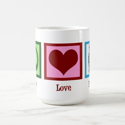 Peace Liebe Hippos Niedlich Hippo Kaffeetasse (Mittel)