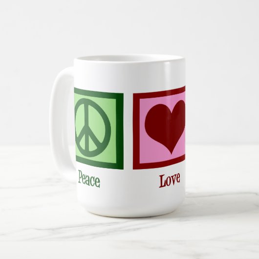 Peace Liebe Hippos Niedlich Hippo Kaffeetasse (Vorderseite Links)
