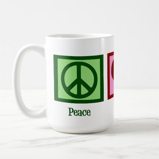 Peace Liebe Hippos Niedlich Hippo Kaffeetasse (Links)