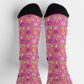 Peace Liebe Hippy Style Socken (Oben)