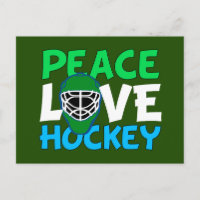 Peace Liebe Hockey Green Weihnachten