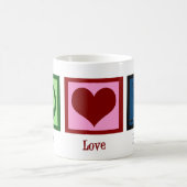 Peace Liebe Hockey Kaffeetasse (Mittel)