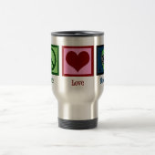 Peace Liebe Hockey Reisebecher (Mittel)