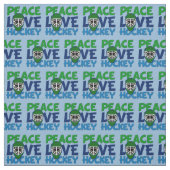 Peace Liebe Hockey Stoff (Muster)
