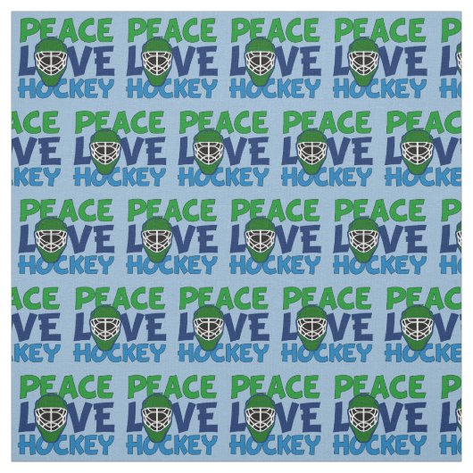 Peace Liebe Hockey Stoff (Muster)
