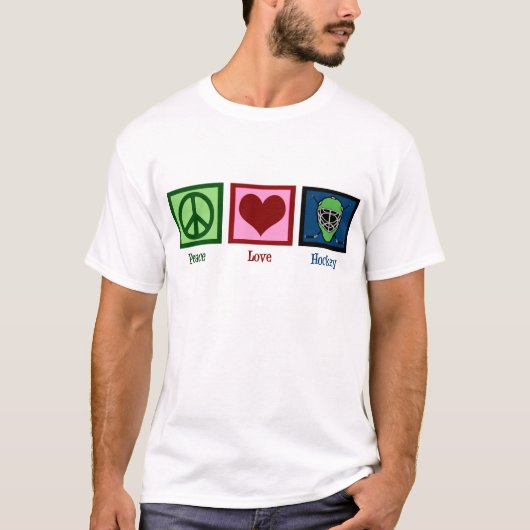 Peace Liebe Hockey T-Shirt (Vorderseite)