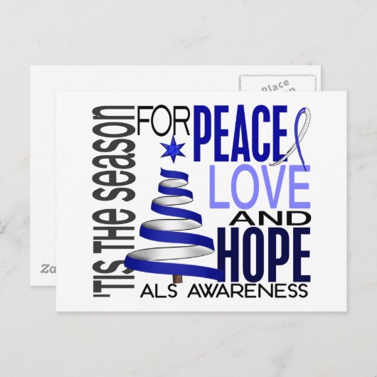 Peace Liebe Hoffnung Weihnachten - ALS (Vorne/Hinten)