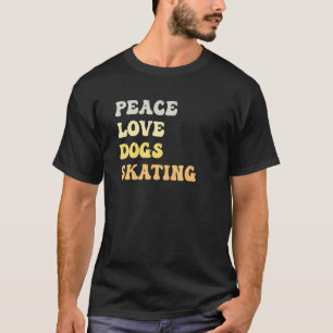 Peace Liebe Hogs Skaten Retro T-Shirt