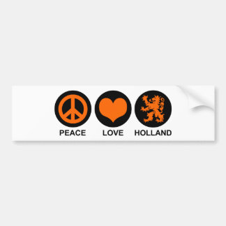Peace Liebe Holland Autoaufkleber