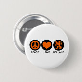 Peace Liebe Holland Button (Vorne & Hinten)