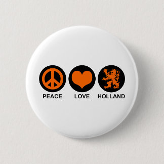 Peace Liebe Holland Button