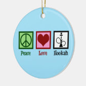 Peace Liebe Hookah Bar Keramik Ornament (Links)