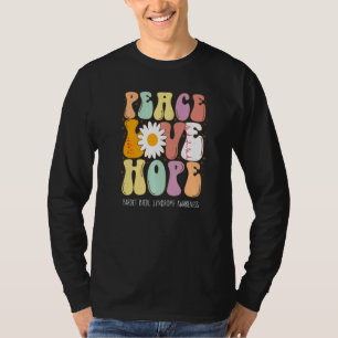 Peace Liebe Hope Bardet Biedl Syndrom BBS Awarenes T-Shirt