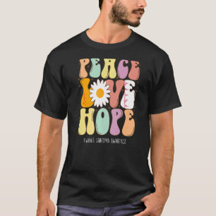 Peace Liebe Hope Ewings Sarcoma Bewusstsein T-Shirt
