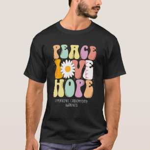 Peace Liebe Hope Hypertrophic Cardiomyopathie Awar T-Shirt