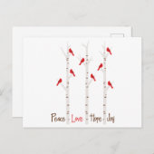 Peace Liebe Hope Joy Postkarte (Vorne/Hinten)