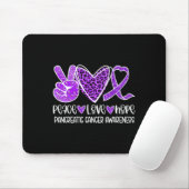 Peace Liebe Hope Leopard Lila Pankreaskrebs A Mousepad (Mit Mouse)