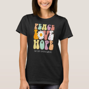 Peace Liebe Hope Lewy Body Dementia LBD Awareness T-Shirt