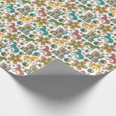 Peace Liebe Horses Wrapping Paper Geschenkpapier (Ecke)