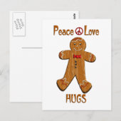 Peace Liebe Hugs Postkarte (Vorne/Hinten)