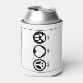 Peace Liebe Hunde können kühlen Dosenkühler (Kanne Vorderseite)